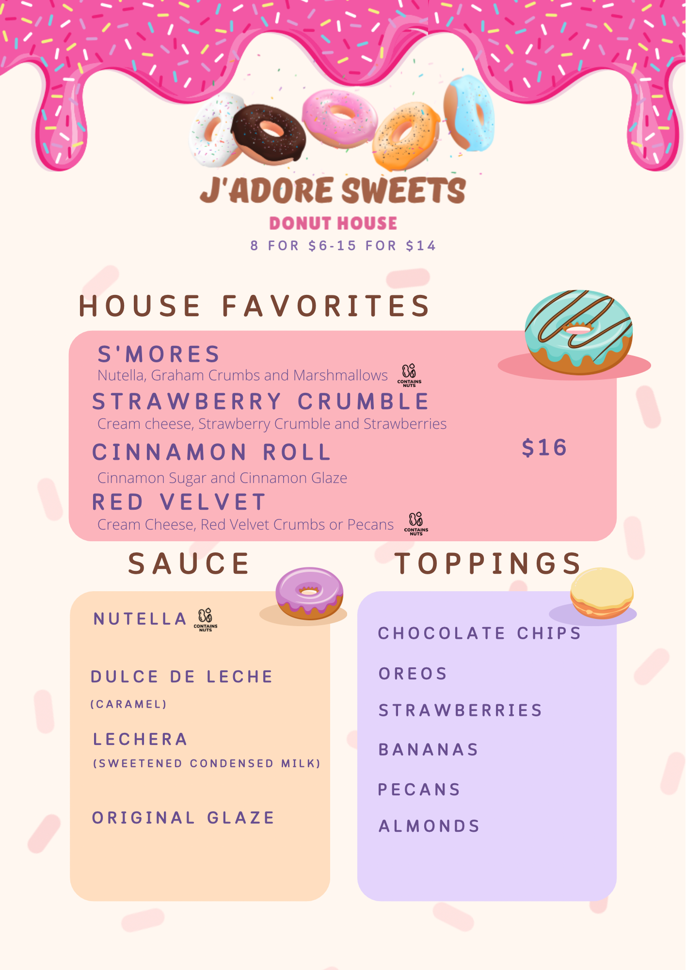 Mini Donuts (Build Your Own)