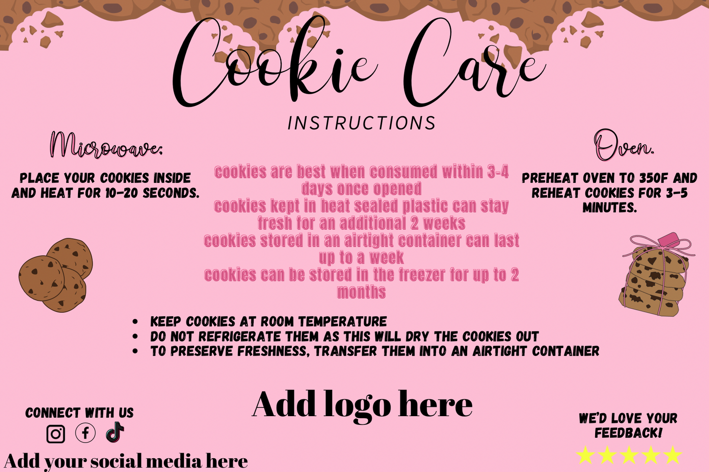 Cookie Care Card