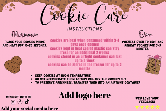 Cookie Care Card