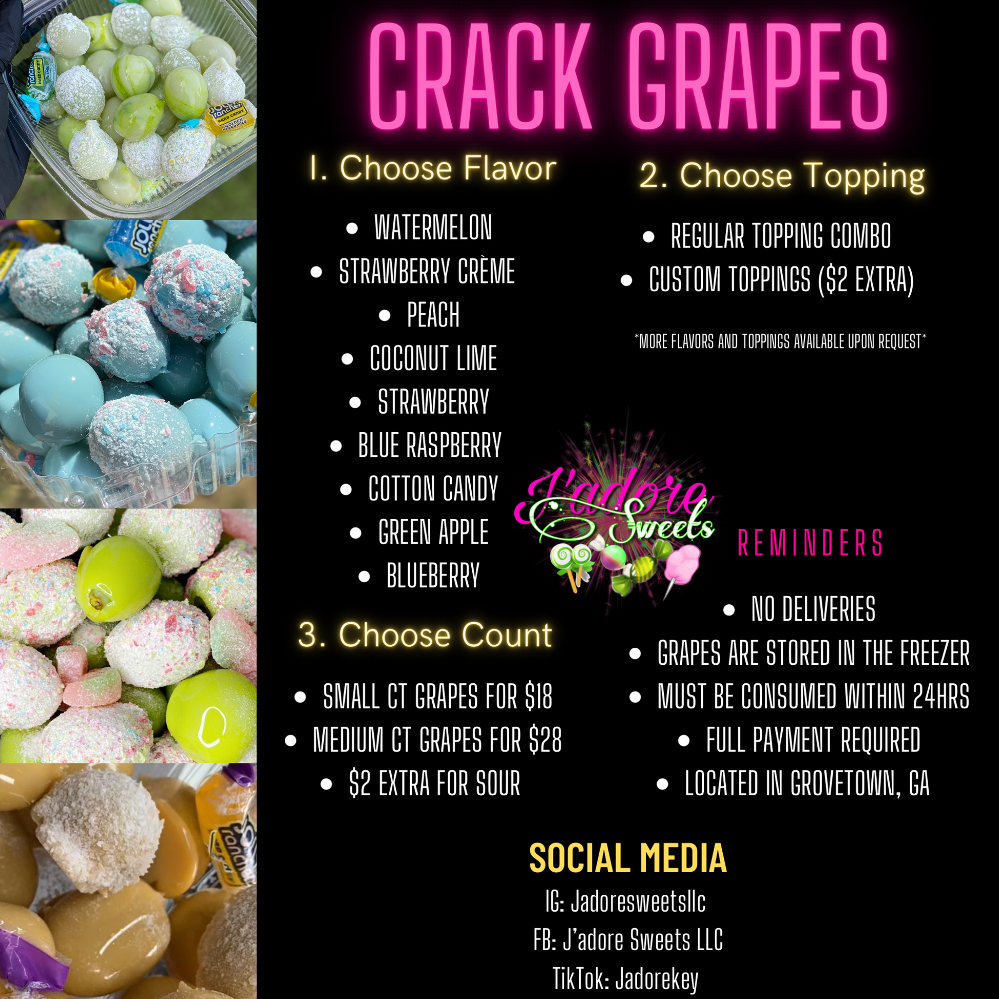 Candied Grapes