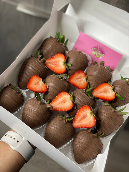 Dipped Strawberries & Apples
